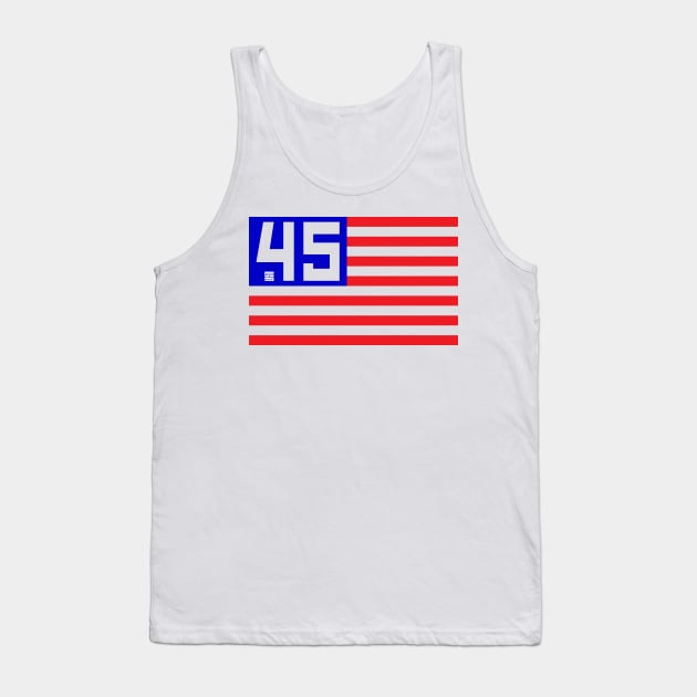 Support 45 Flag (Hoz) Tank Top by SEspider